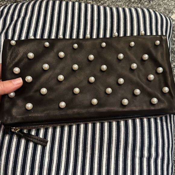 Clare V Pearl Foldover Clutch with tabs - Picture 6 of 9